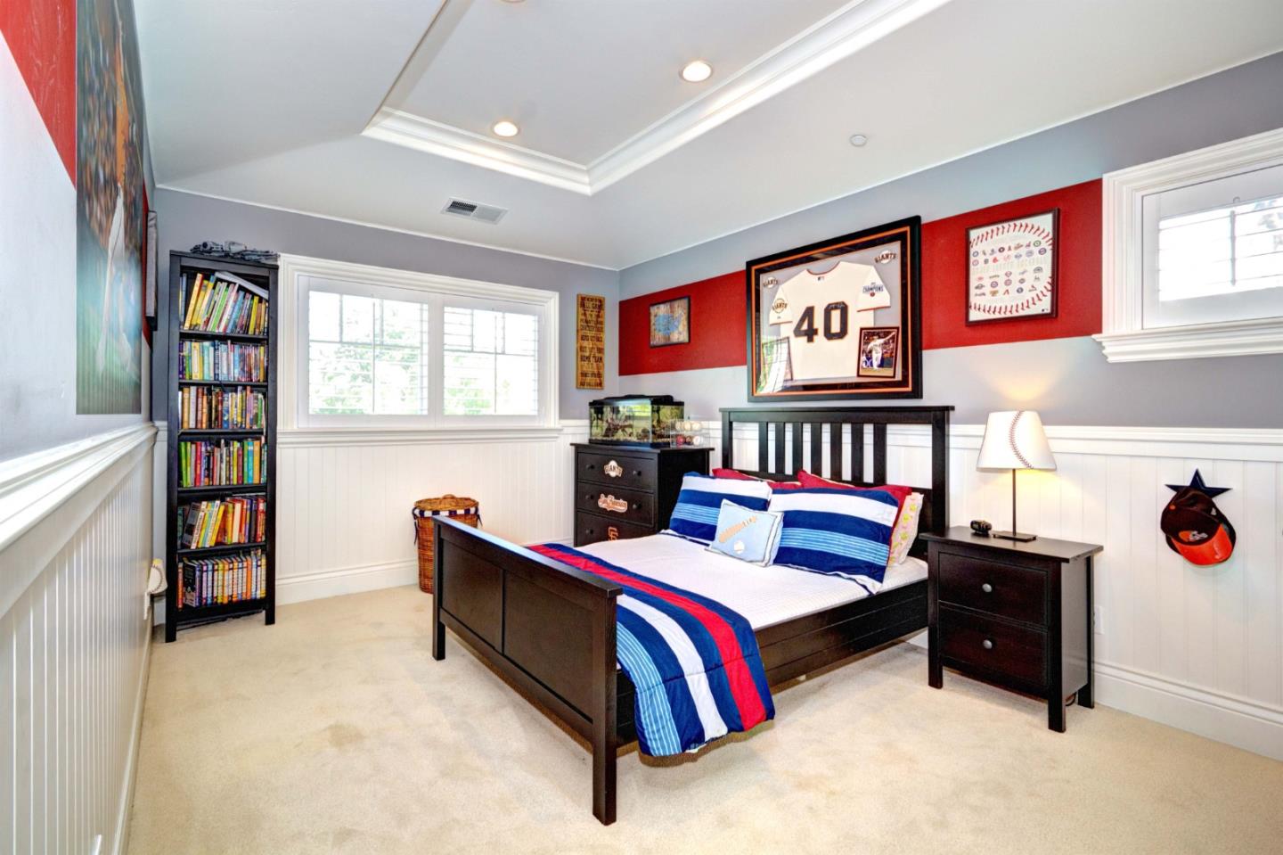 641 Mills Avenue Los Altos, CA 94022 - Photo 21 of 36 a bedroom with a bed and window