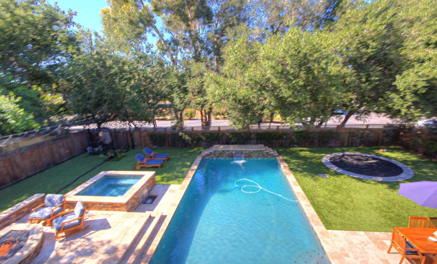 641 Mills Avenue Los Altos, CA 94022 - Photo 25 of 36 a view of yard with swimming pool