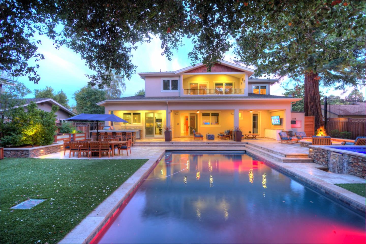 641 Mills Avenue Los Altos, CA 94022 - Photo 36 of 36 a view of swimming pool with sitting area and garden