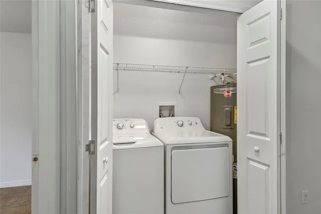 a view of a wooden door