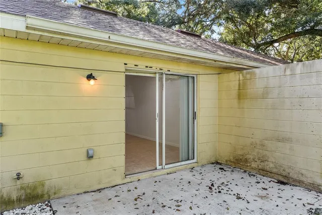 a view of a house with patio