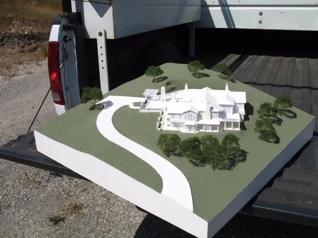 a living room with chairs