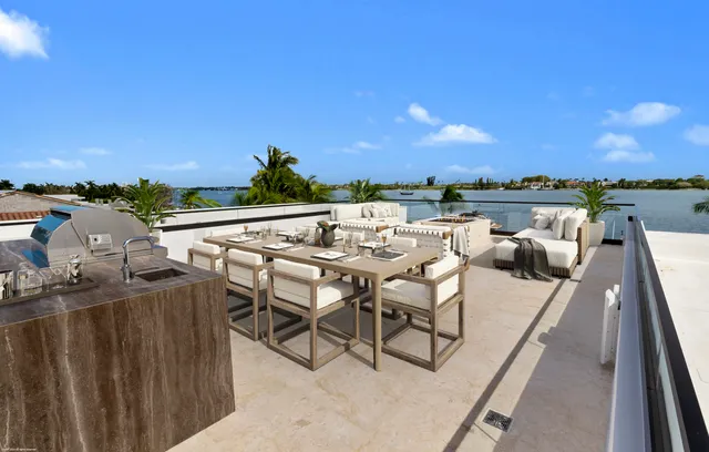 a view of a balcony with outdoor space