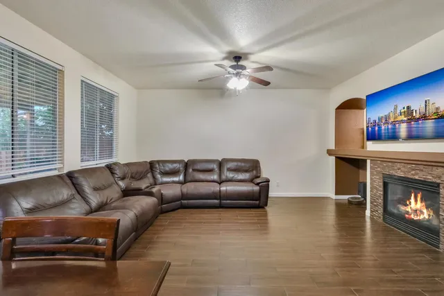 a bedroom with bed and window