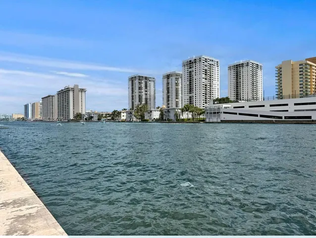 a view of a city with tall buildings