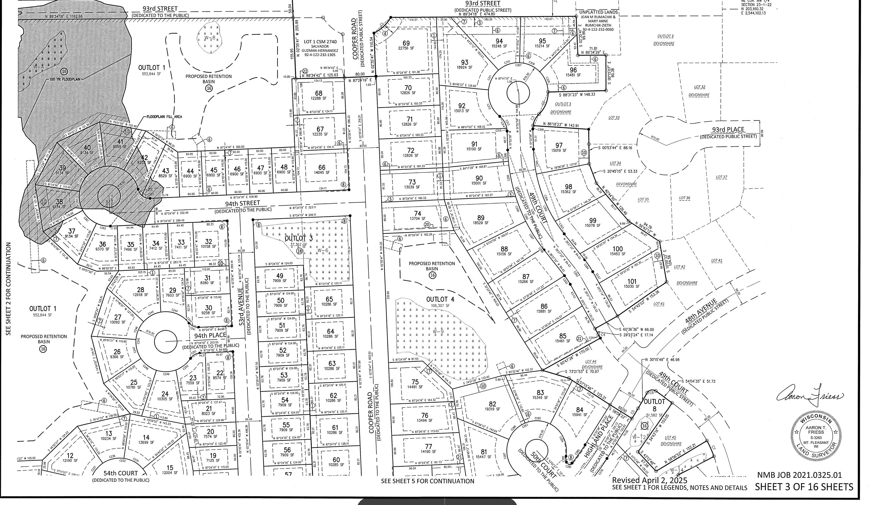 Lt98 49th Court Pleasant Prairie, WI 53158 - Photo 4 of 10 Upper Plat Map