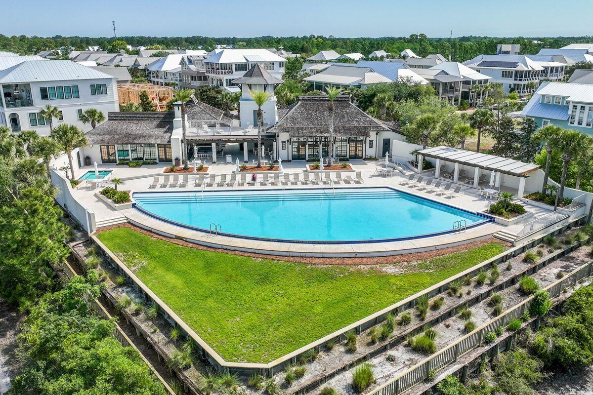Lot 87 Cypress Drive Santa Rosa Beach, FL 32459 - Photo 20 of 39 an aerial view of a house with a swimming pool