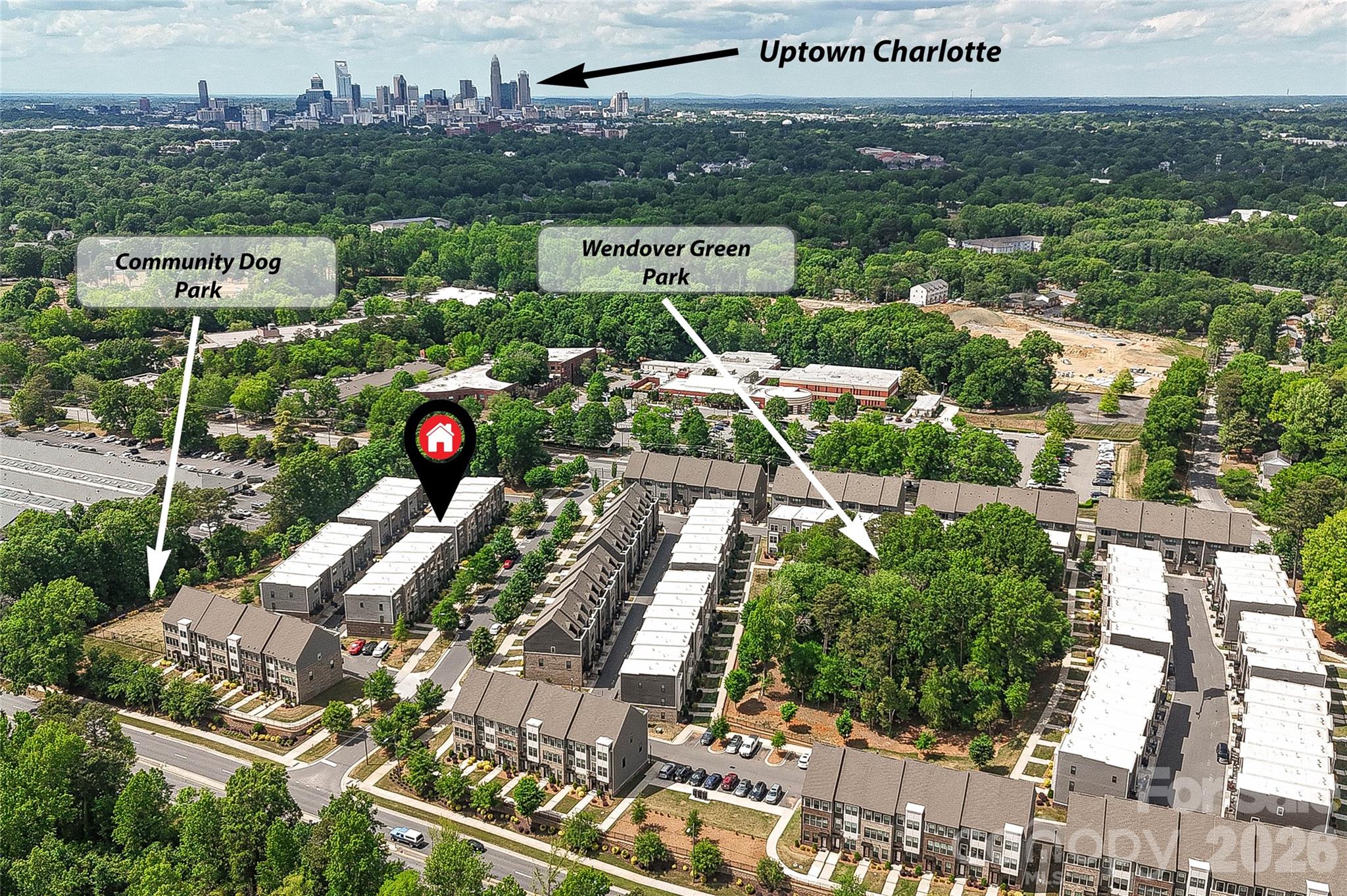 653 Uwharrie River Road Charlotte, NC 28211 - Photo 28 of 29 a view of a city