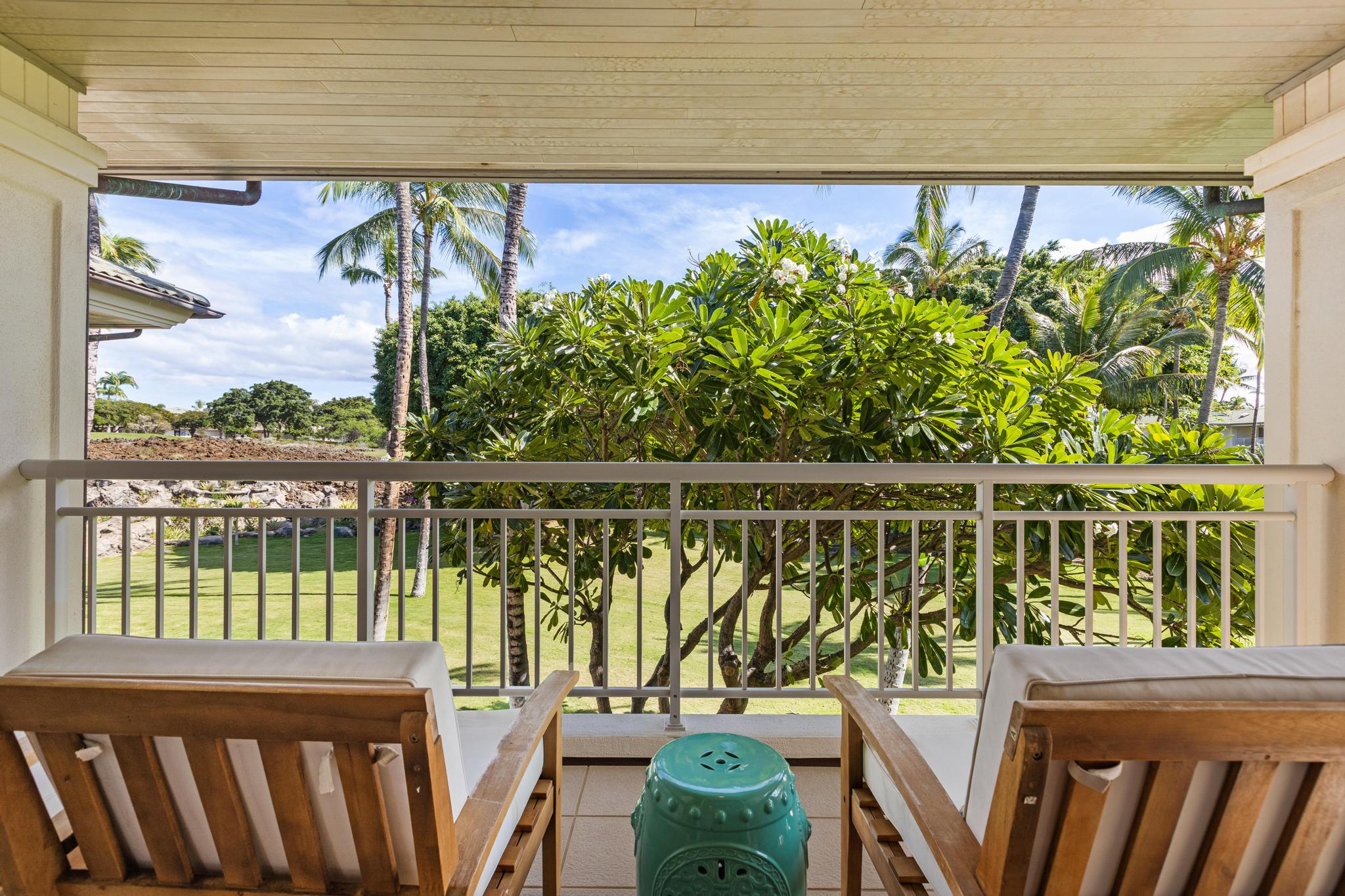 68-1375 Pauoa Road, Unit M4 Kamuela, HI 96743 - Photo 25 of 30 a view of a chairs and table in the balcony