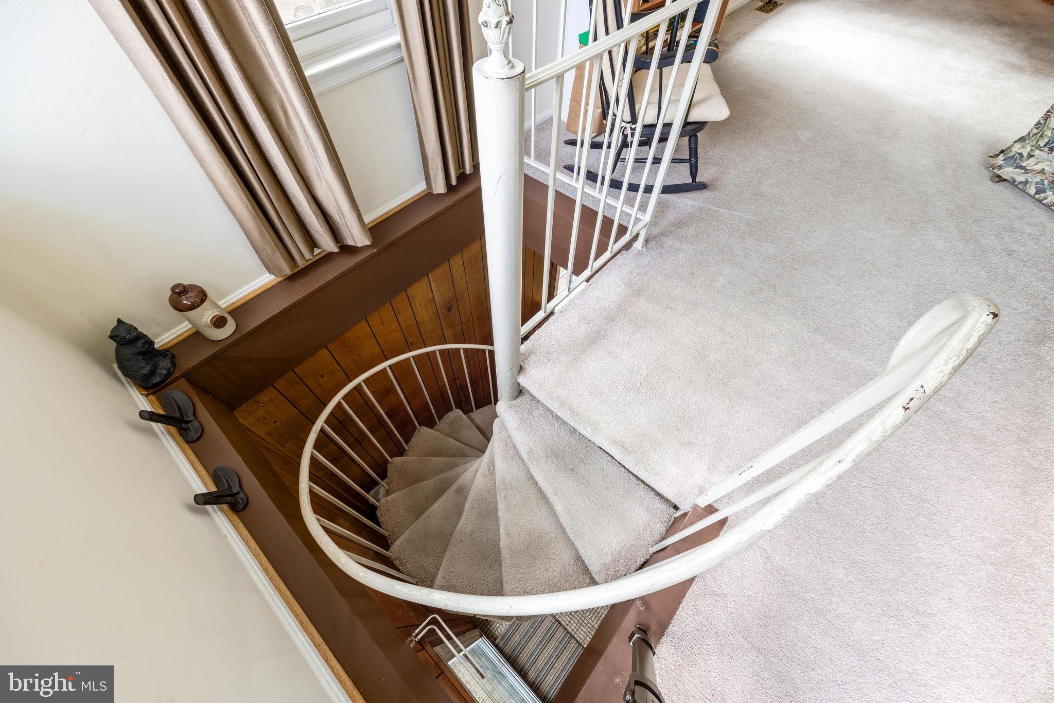 356 Severn Road Annapolis, MD 21401 - Photo 16 of 86 Spiral staircase to 2nd level
