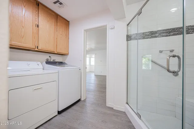 a view of hallway with closet