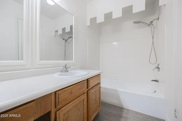 a bathroom with a sink and a bathtub