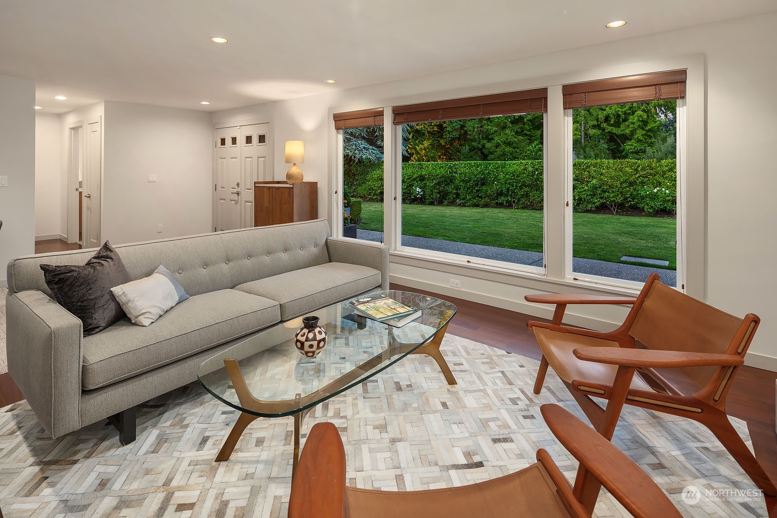 3001 Hunts Point Road Hunts Point, WA 98004 - Photo 9 of 33 a living room with furniture and a large window