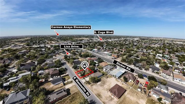 an aerial view of a city