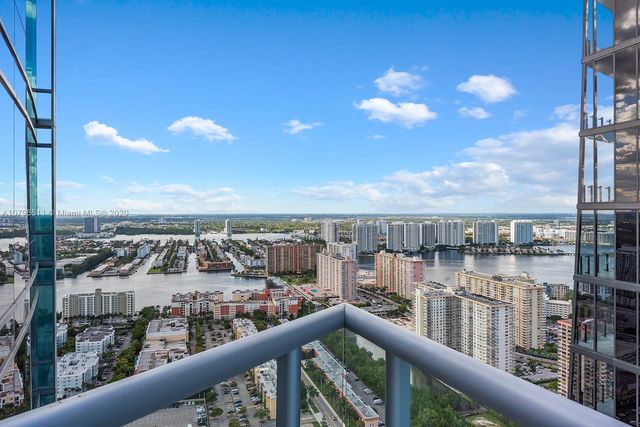 a view of a city from a balcony