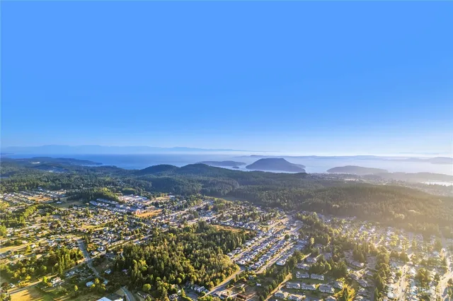 a view of city and mountain