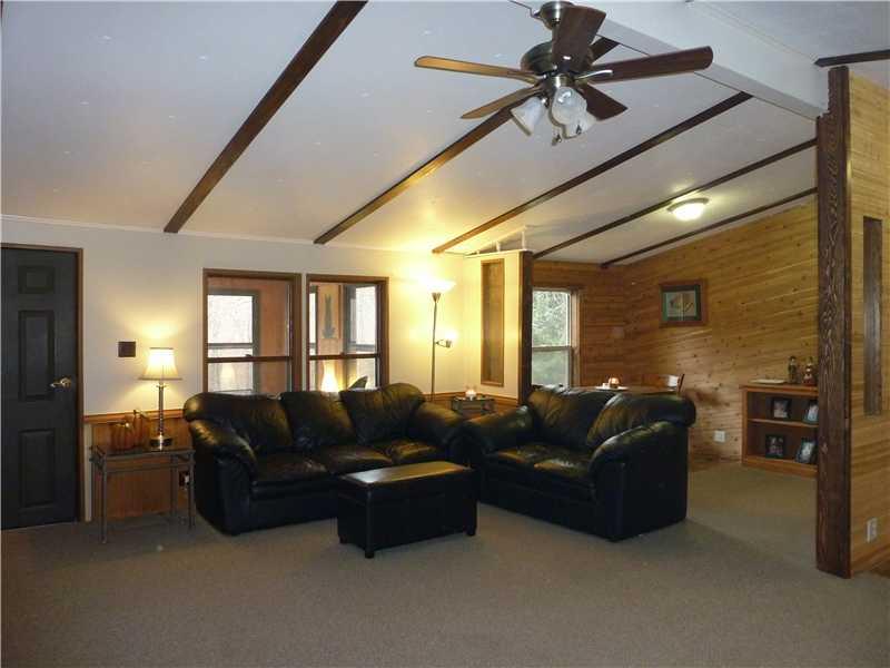 836 State Rt 30 Clinton, PA 15026 - Photo 5 of 21 Living Room. Great open floor plan. Owner installed the pine siding and freshly paint throughout!
