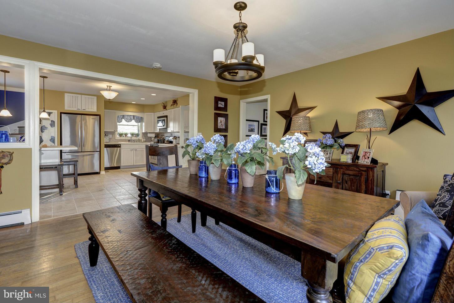 4940 Skinners Neck Road Rock Hall, MD 21661 - Photo 11 of 30 a view of a dining room with furniture and wooden floor
