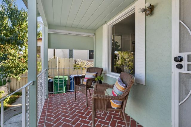 a outdoor space with furniture