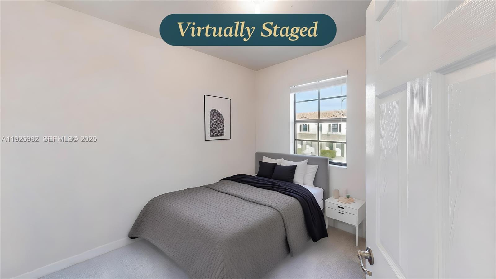 3218 Southeast 5th Court Homestead, FL 33033 - Photo 32 of 68 a bedroom with a bed and a window