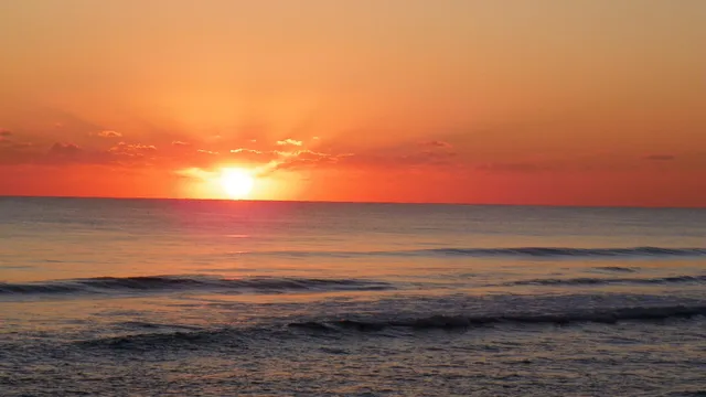 a view of an ocean beach