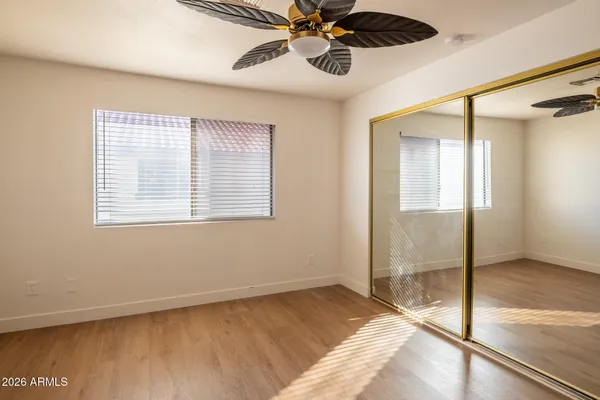 a view of an empty room and window