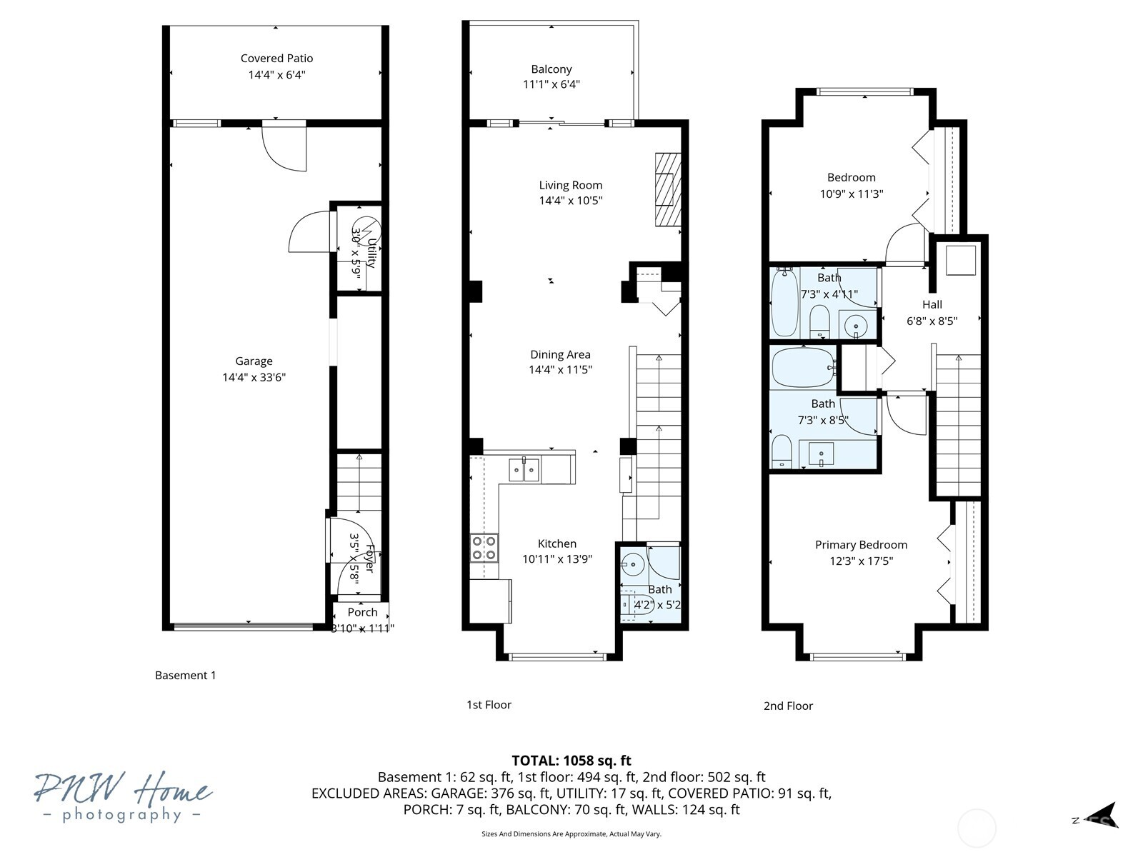 11895 Northeast 163rd Place, Unit 203 Bothell, WA 98011 - Photo 31 of 32 a picture of a floor plan