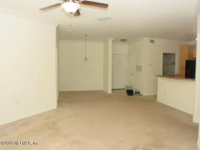 a view of an empty room