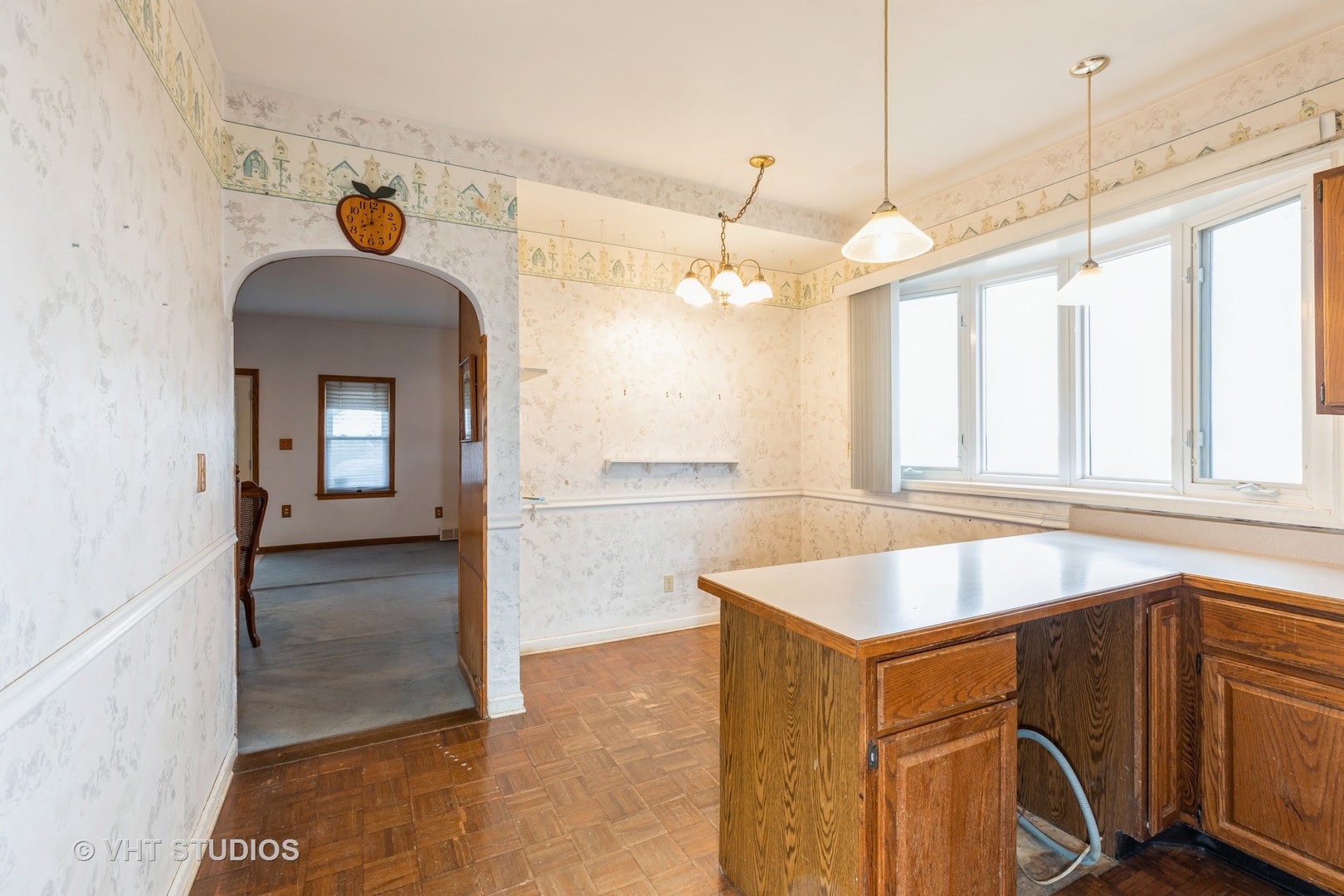 24960 South Scheer Road Monee, IL 60449 - Photo 10 of 26 a view of a kitchen with a fridge and a window