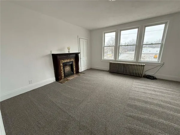 a close view of window and painted walls