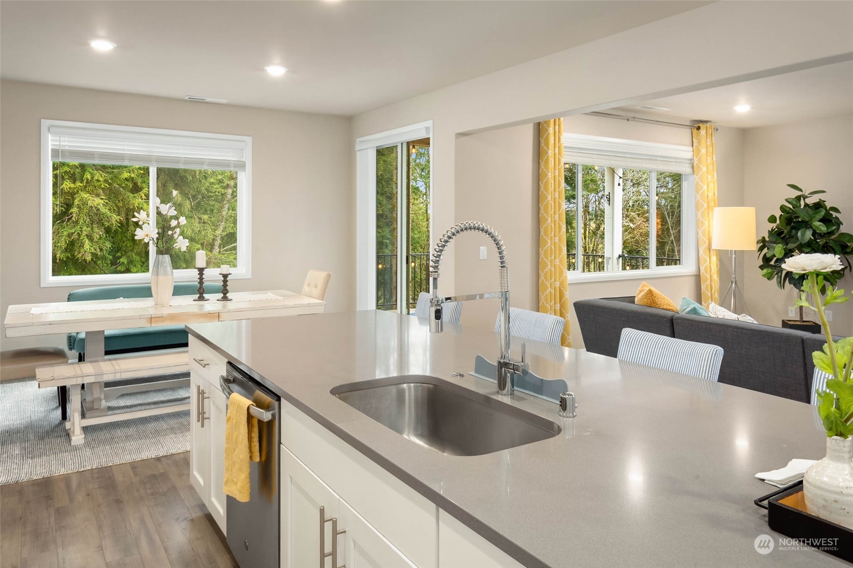 217 178th Street Southeast Bothell, WA 98012 - Photo 15 of 37 a kitchen with a large window and a sink