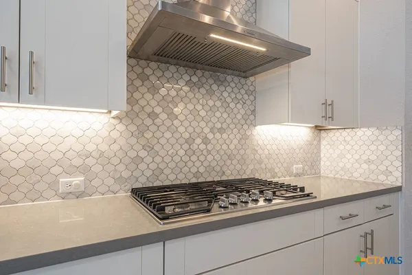 a close view of stove