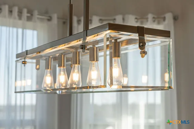 a view of a glass door