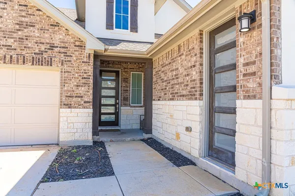 a view of front door of house