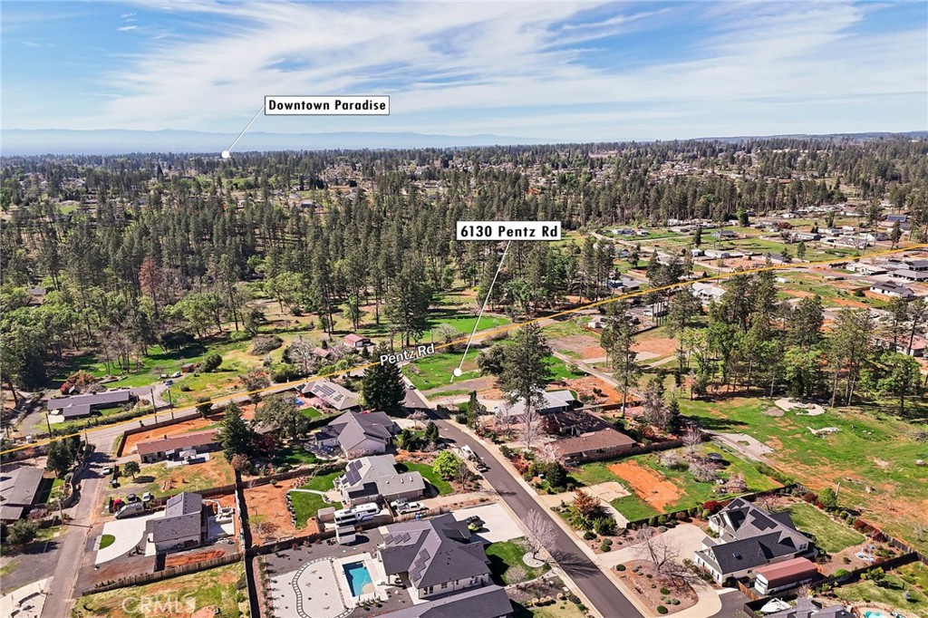 6130 Pentz Road Paradise, CA 95969 - Photo 14 of 14 an aerial view of a city