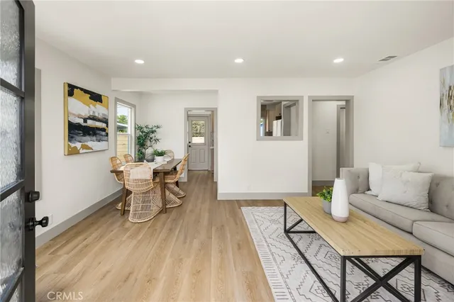 a kitchen with a stove and a microwave