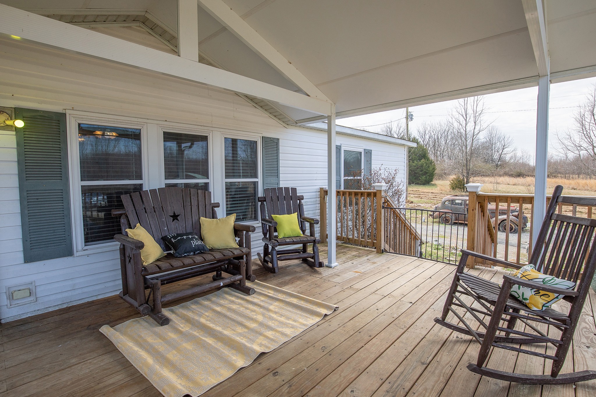 2113 Sugar Camp Road Springfield, TN 37172 - Photo 31 of 47 a deck view with a seating space and a garden
