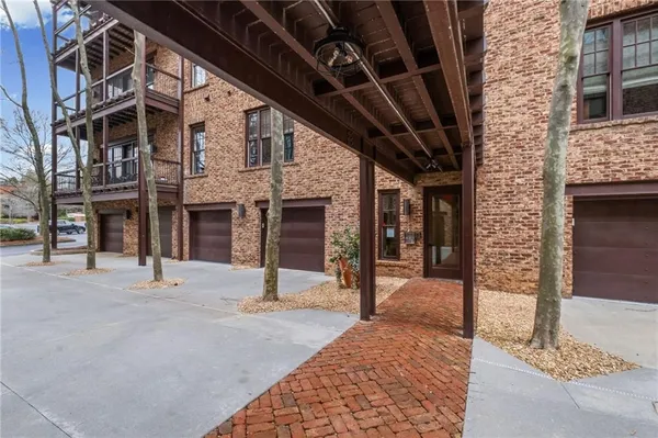 a view of a hallway with elevator