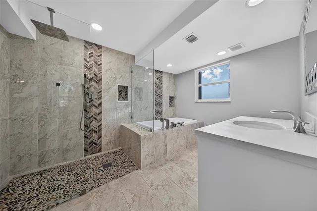 a view of a building with a yard