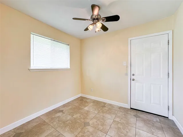 a view of an empty room