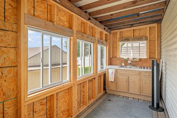 a view of a large window