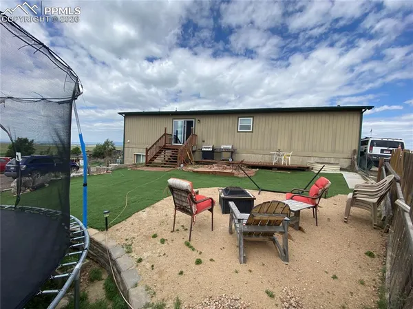 a backyard of a house