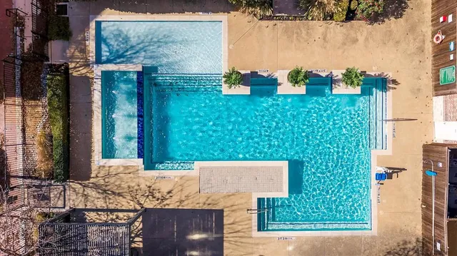 a view of a city with tall buildings