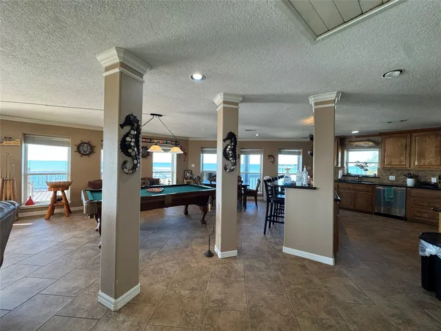 a view of a lobby with furniture and a living room