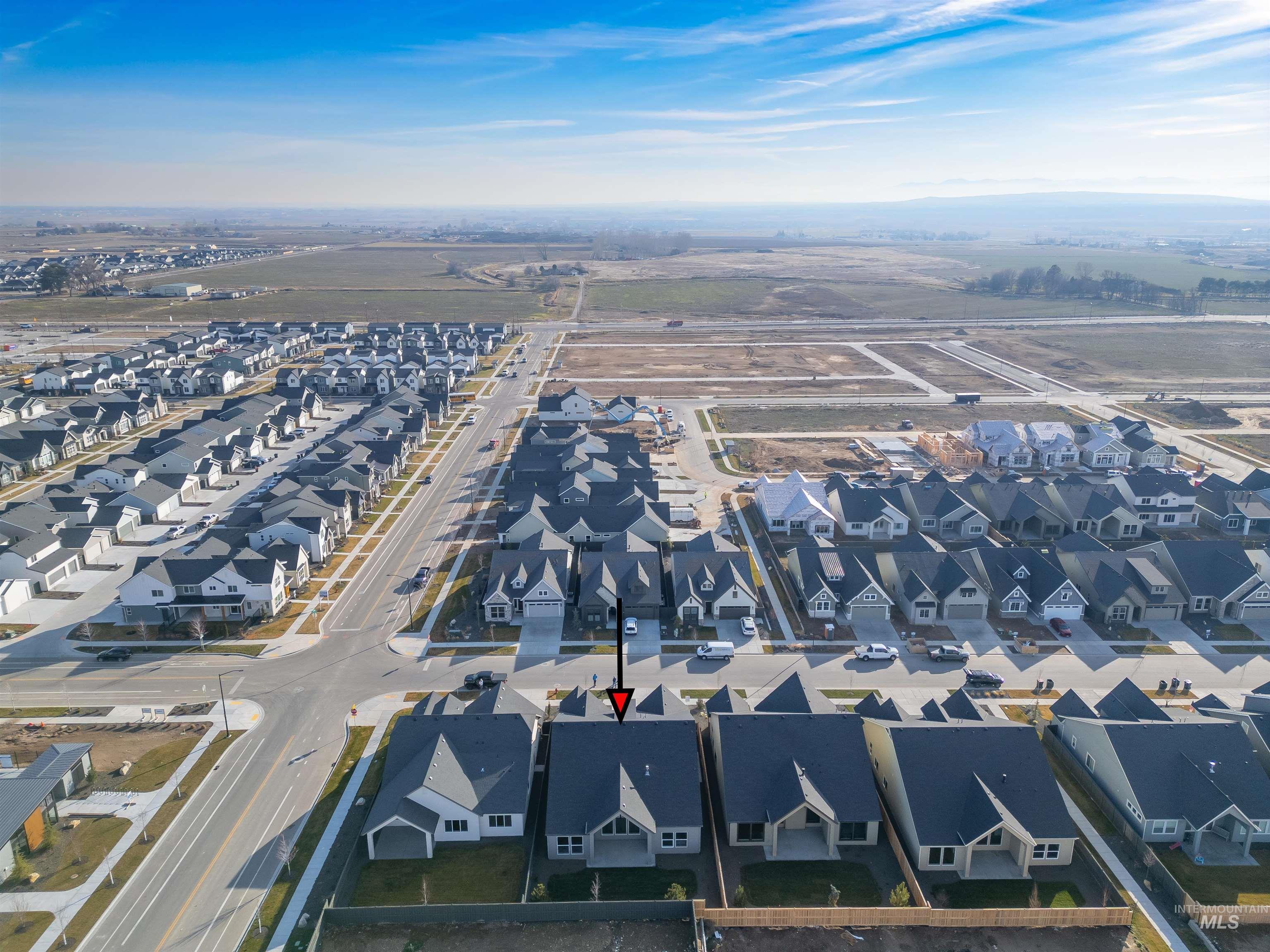 1126 East Crescendo Street Meridian, ID 83642 - Photo 44 of 48 Aerial perspective of suburban area