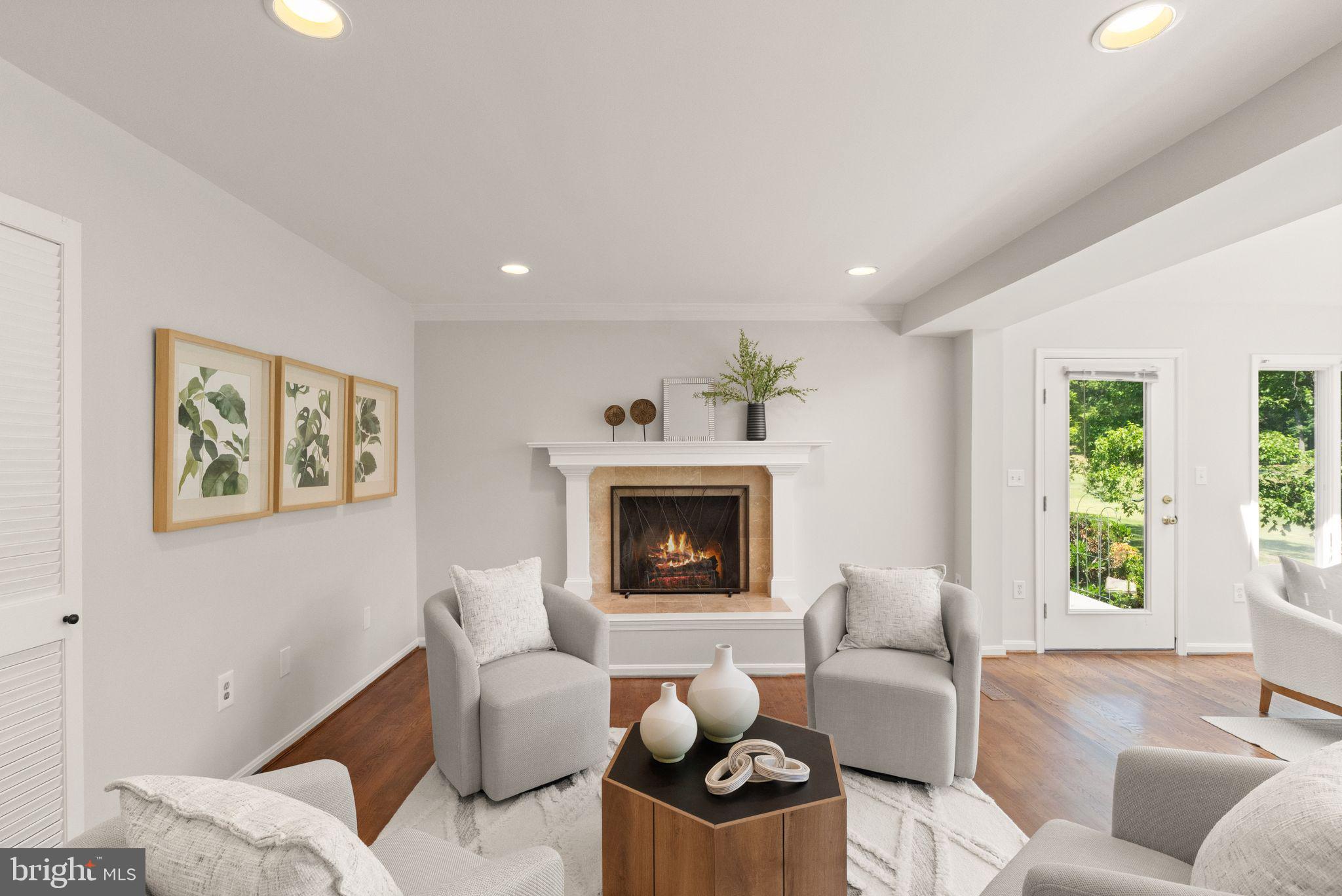 2037 Durand Drive Reston, VA 20191 - Photo 22 of 79 Family room with cozy fireplace