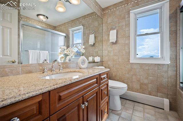 8475 Red Spring Valley Road Colorado Springs, CO 80919 - Photo 34 of 50 Upper level full bathroom. Bidets have been installed in all bathrooms.