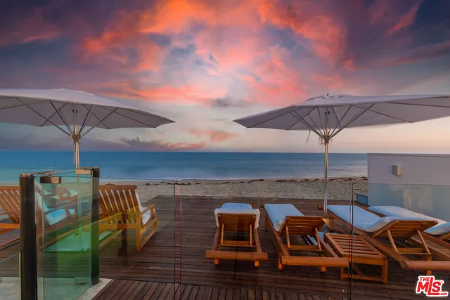 a view of beach and ocean