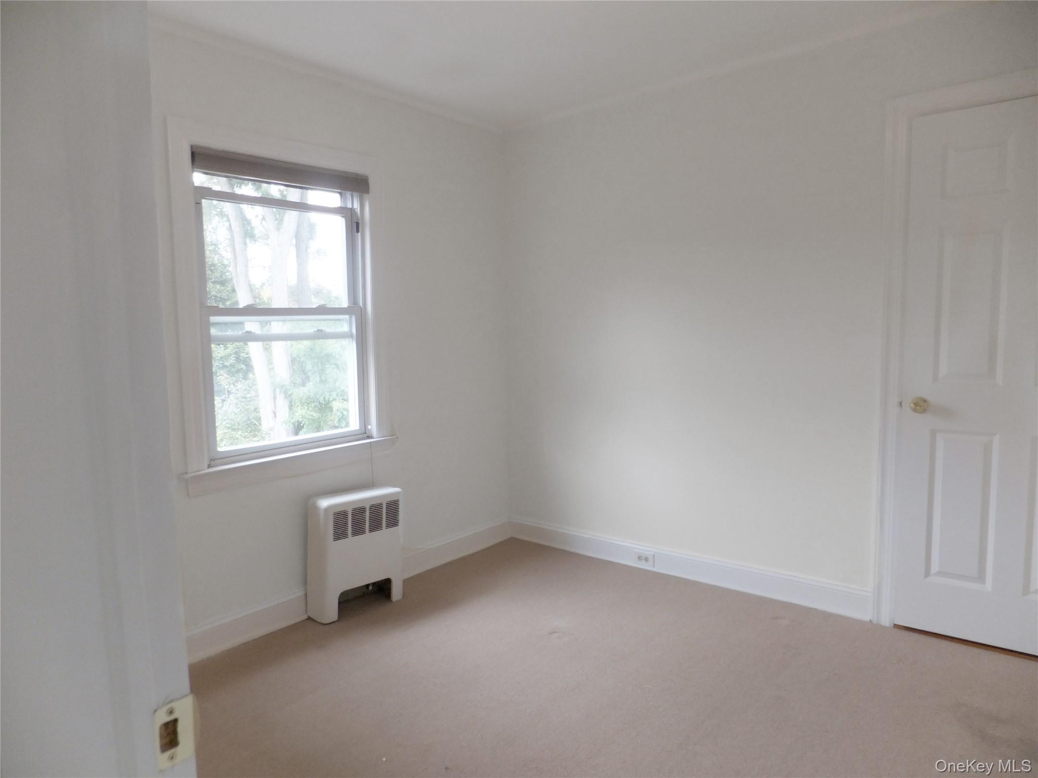 107 Kensington Road, Unit 5 Bronxville, NY 10708 - Photo 8 of 17 Spare room featuring radiator heating unit and light colored carpet