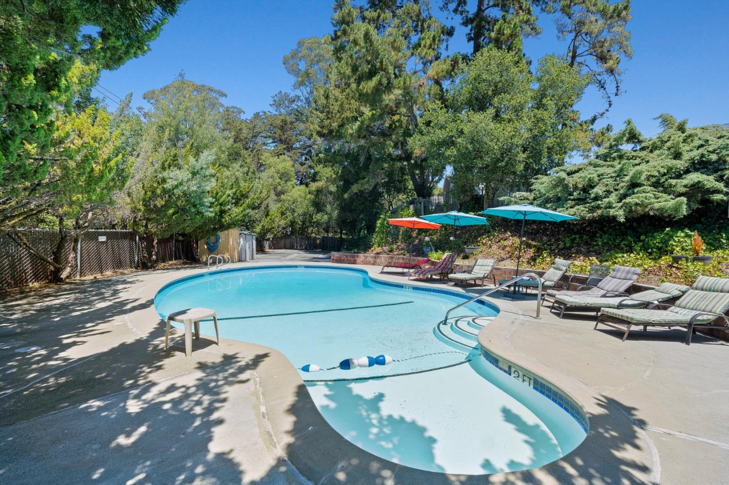 100 North Rodeo Gulch Road, Unit 31 Soquel, CA 95073 - Photo 38 of 38 a view of a swimming pool with a patio